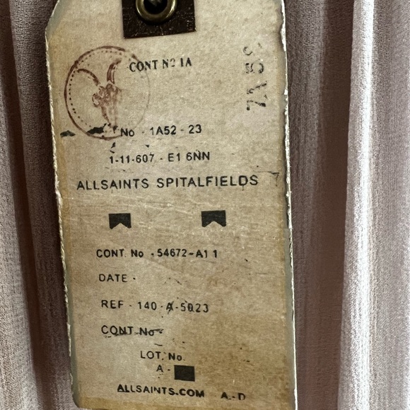 New unique antique Allsaints Spitalfields Jacks Place London Mini Dress - Picture 14 of 17